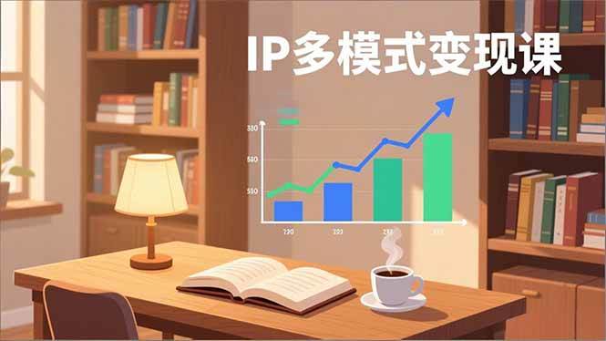 IP多模式变现课，广告分成、种草激励、Live图带货，开拓多元收入，副业稳定月入过万