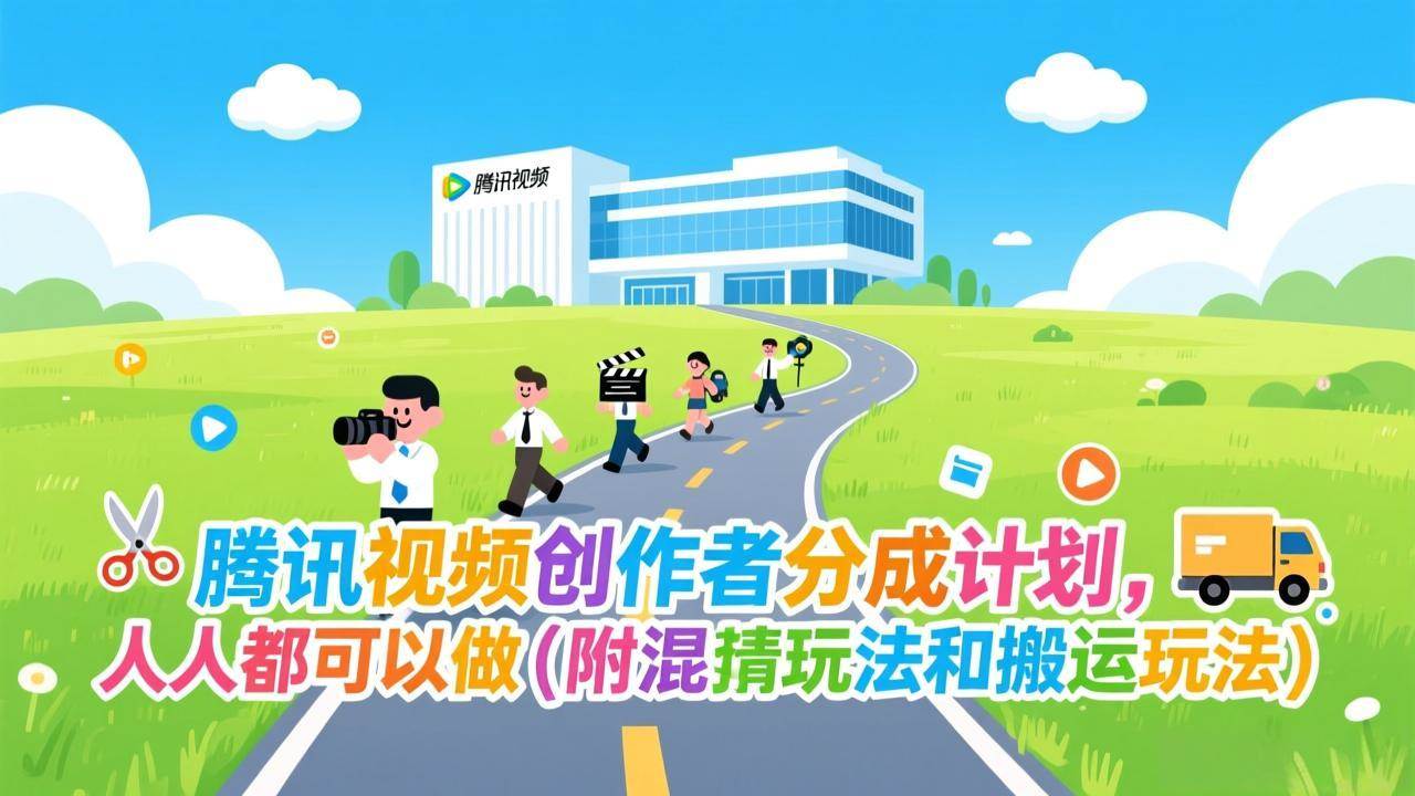 腾讯视频创作者分成计划，人人都可以做（附混剪玩法和搬运玩法）