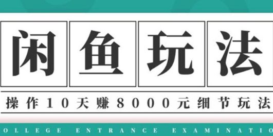 (1375期)龟课·闲鱼项目玩法实战班第12期,操作10天左右利润有8000元细节玩法