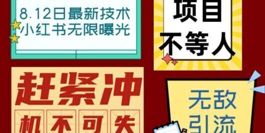 小红书8月最新技术无限曝光亲测单账号日引精准粉100+无压力(脚本+教程)
