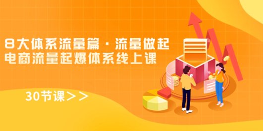 8大体系流量篇·流量做起,电商流量起爆体系线上课(30节课)