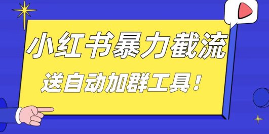 小红书截流引流大法,简单无脑粗暴,日引20-30个高质量创业粉(送自动加…