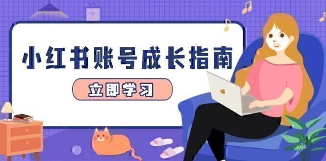 小红书账号成长指南，爆款选题+精准定位+数据分析，系统提升账号变现能力