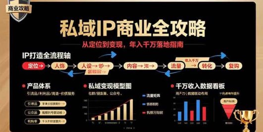 私域IP商业全攻略，从定位到变现，年入千万落地指南