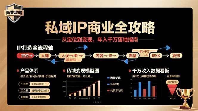 私域IP商业全攻略，从定位到变现，年入千万落地指南