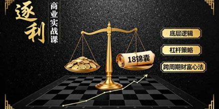 《逐 利》商业实战课，底层逻辑、杠杆策略、18锦囊，跨周期财富心法