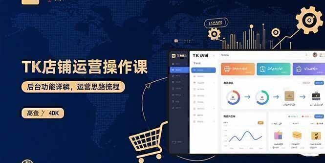 TK店铺运营实操课：后台功能详解，商品上架流程，运营思路拆解