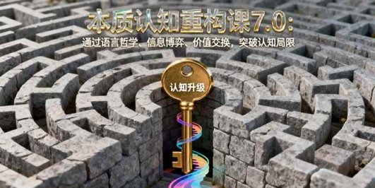 本质认知重构课7.0：通过语言哲学、信息博弈、价值交换，突破认知局限