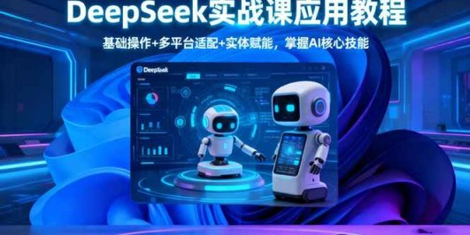 DeepSeek实战课应用教程、基础操作+多平台适配+实体赋能，掌握AI核心技能