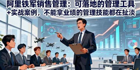 阿里铁军销售管理：可落地的管理工具+实战案例，不能拿业绩的管理都在扯淡