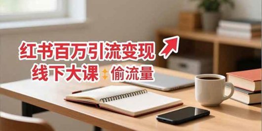 小红书百万引流变现-11月线下大课:分享从0到百万引流路径,手把手教偷流量、拿结果