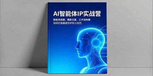 AI智能体IP实战营,智能体搭建、爆款文案、工作流构建,30天打造高成交IP月入50万