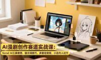 AI漫剧创作赛道实战课：Sora2 AI工具使用、提示词技巧、多路径变现，小白月入过万