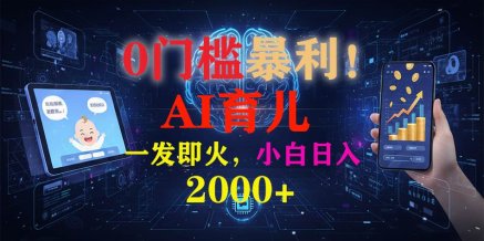 0门槛暴利!《AI育儿短视频之宝宝说》一发即火,轻松日入2000+