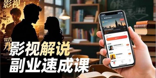 Tk影视解说副业速成课,软件安装、全流程实操、爆款预设,新手两周变现