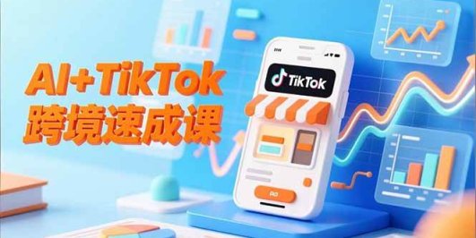 AI+TikTok跨境速成课,智能翻译、店铺定位、流程拆解,7天高效上线运营