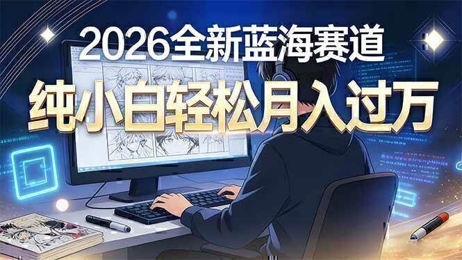 2026年全新蓝海赛道，纯小白轻松月入过万