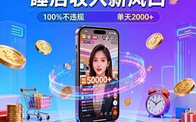 淘宝无人直播，不违规不封号，直播100小时卖了5万，年底旺季！