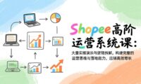 Shopee高阶运营系统课：大量实操演示与逻辑拆解，构建完整的运营思维与落地能力，店铺高效增长