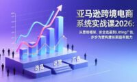 亚马逊跨境电商系统实战课2026:从思维框架、安全选品到Listing广告,步步为营构建长期盈利能力