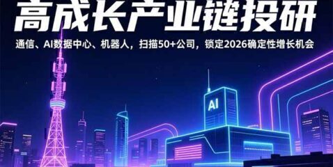 高成长产业链投研,通信、AI数据中心、机器人,扫描50+公司,锁定2026确定性增长机会