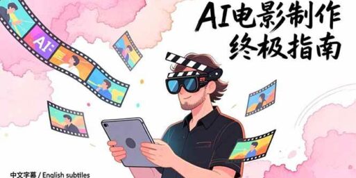 AI电影制作终极指南：从创意到成片，系统掌握智能影视全流程实战课（中英字幕）