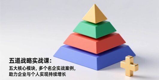 五道战略实战课：五大核心模块，多个名企实战案例，助力企业与个人实现持续增长