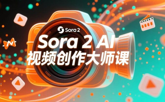 如何利用Sora 2创建流行AI人工智能视频大师班教程：掌握创作全流程，产出百万播放内容
