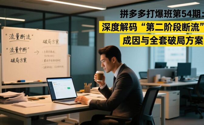 拼多多打爆班第54期：深度解码“第二阶段断流”成因与全套破局方案