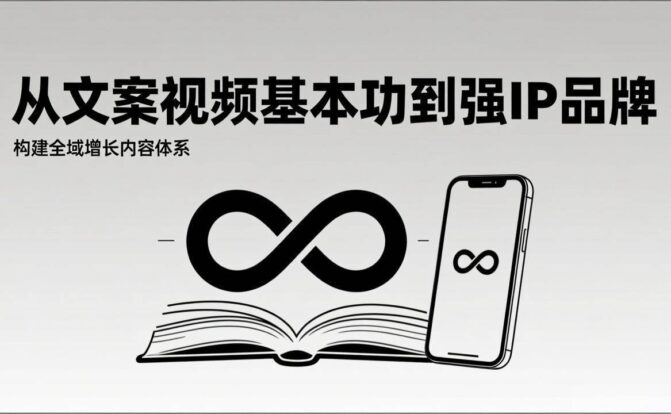 2026内容获客系统课：从文案视频基本功到强IP品牌，构建全域增长内容体系
