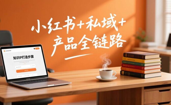 个人IP系统变现课2026,小红书+私域+产品全链路,手把手教你打造年入百万的知识IP