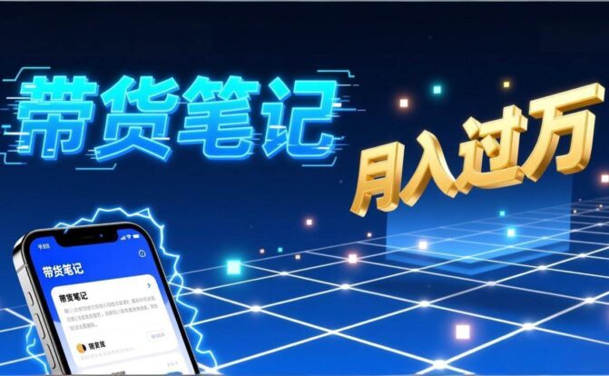 小红书爆款笔记带货实战：拆解封面标题正文全要素，手把手教你单篇笔记带货月入过万