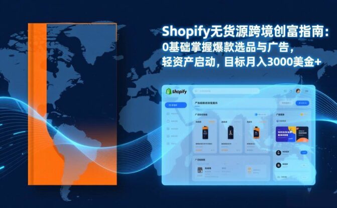 Shopify爆款打法实战：从选品到广告投放，复制爆款模型，驱动独立站月销售额破万刀